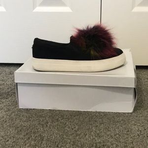 Black and Multi-colored shoe by Steve Madden